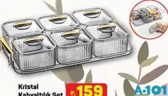 KRİSTAL KAHVALTILIK SET